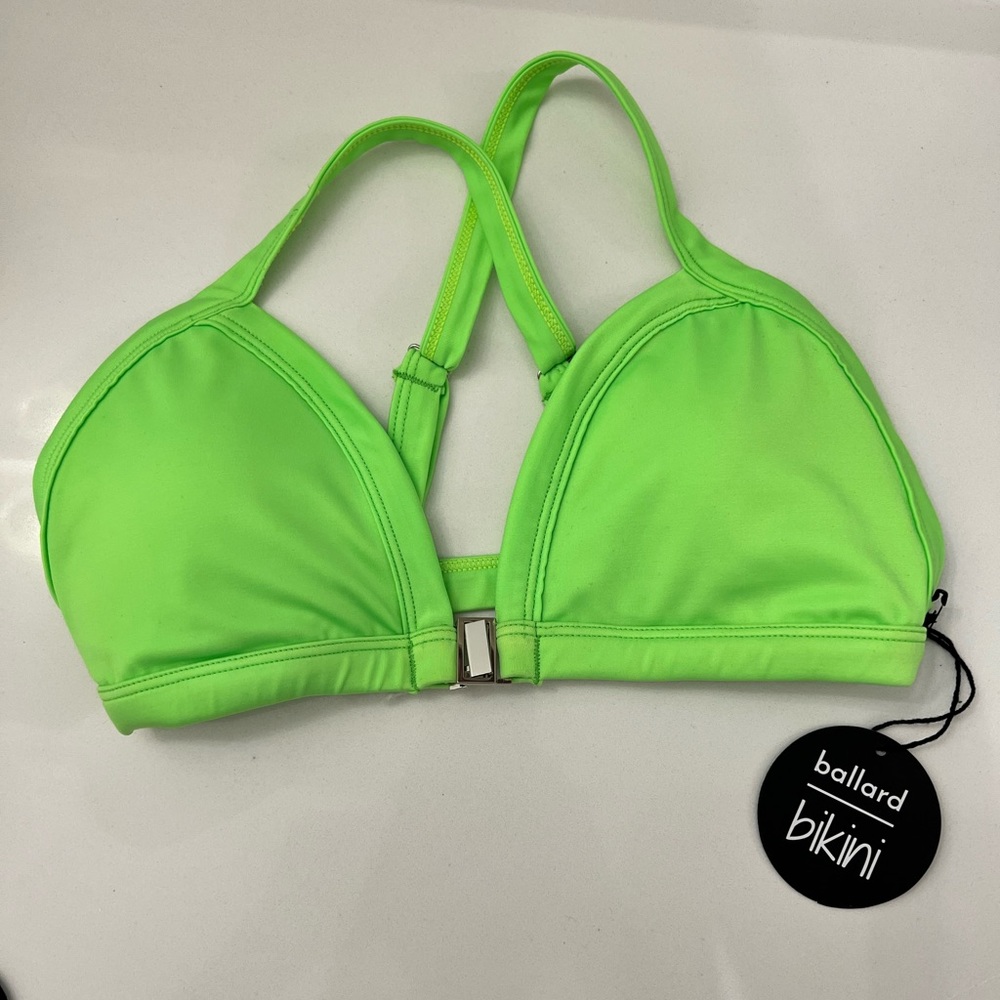 Ballard bikini top, NWT, size M - Bright green